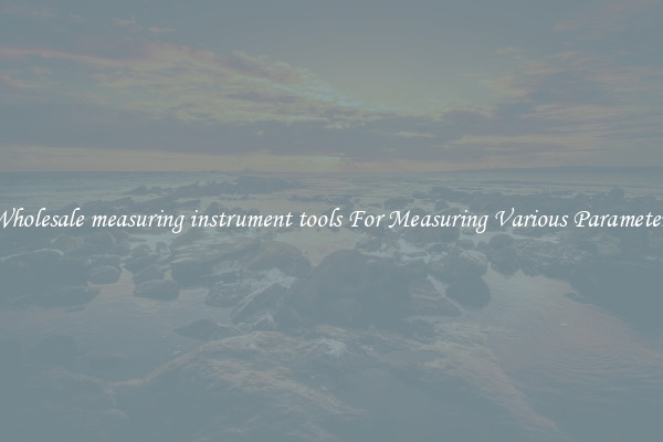 Wholesale measuring instrument tools For Measuring Various Parameters