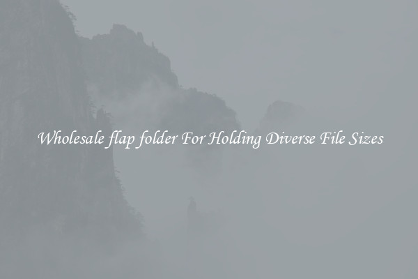 Wholesale flap folder For Holding Diverse File Sizes