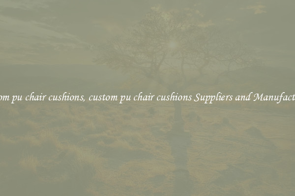 custom pu chair cushions, custom pu chair cushions Suppliers and Manufacturers