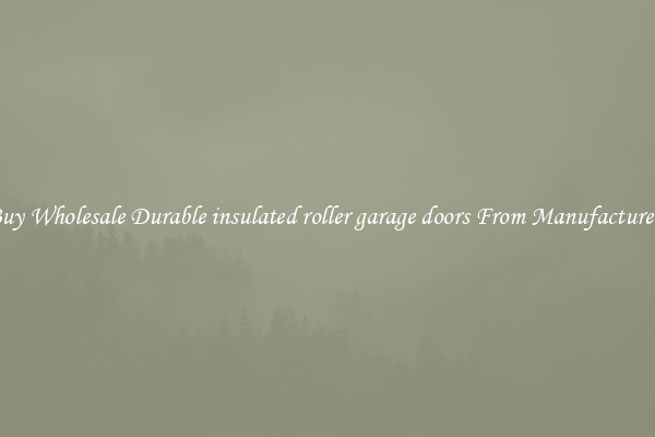 Buy Wholesale Durable insulated roller garage doors From Manufacturers