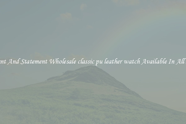 Elegant And Statement Wholesale classic pu leather watch Available In All Styles