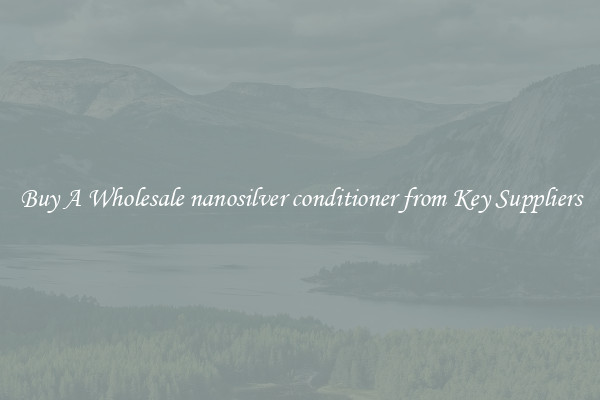 Buy A Wholesale nanosilver conditioner from Key Suppliers
