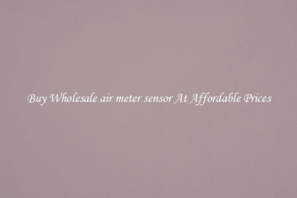 Buy Wholesale air meter sensor At Affordable Prices