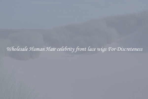 Wholesale Human Hair celebrity front lace wigs For Discreteness