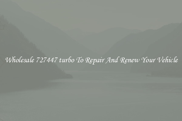 Wholesale 727447 turbo To Repair And Renew Your Vehicle