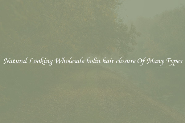 Natural Looking Wholesale bolin hair closure Of Many Types
