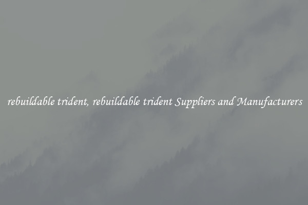 rebuildable trident, rebuildable trident Suppliers and Manufacturers